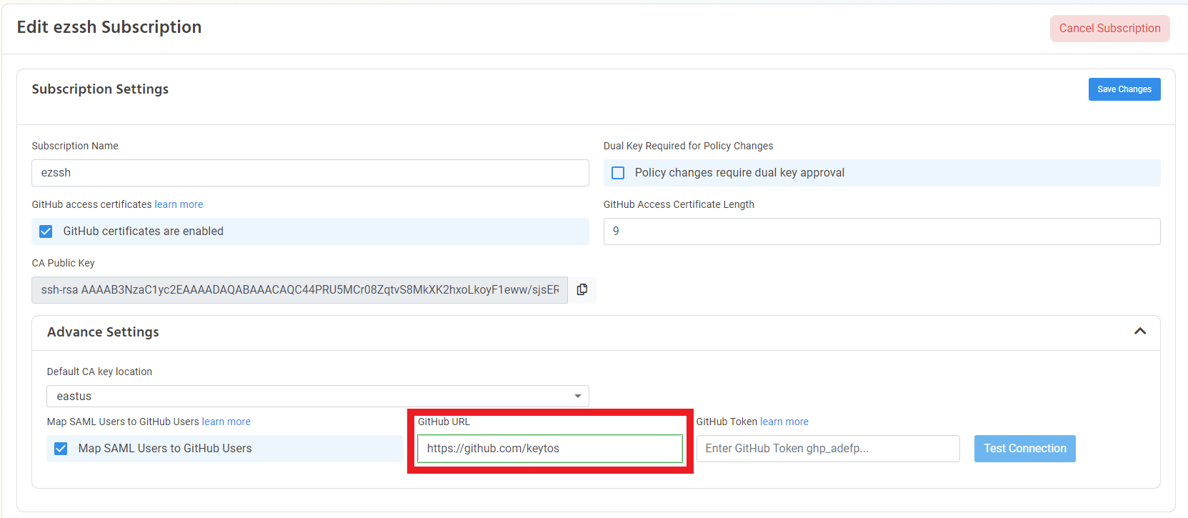 GitHub Organization URL