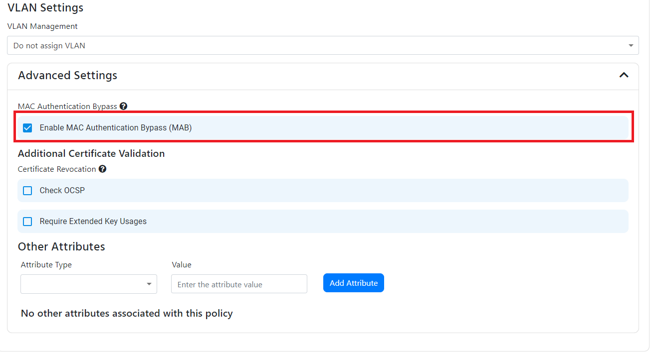 EZRADIUS Enable MAC Address Bypass