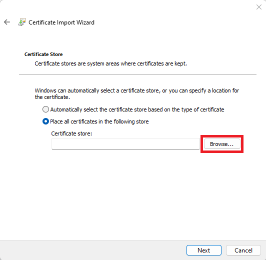 Install Root CA Certificate on Windows