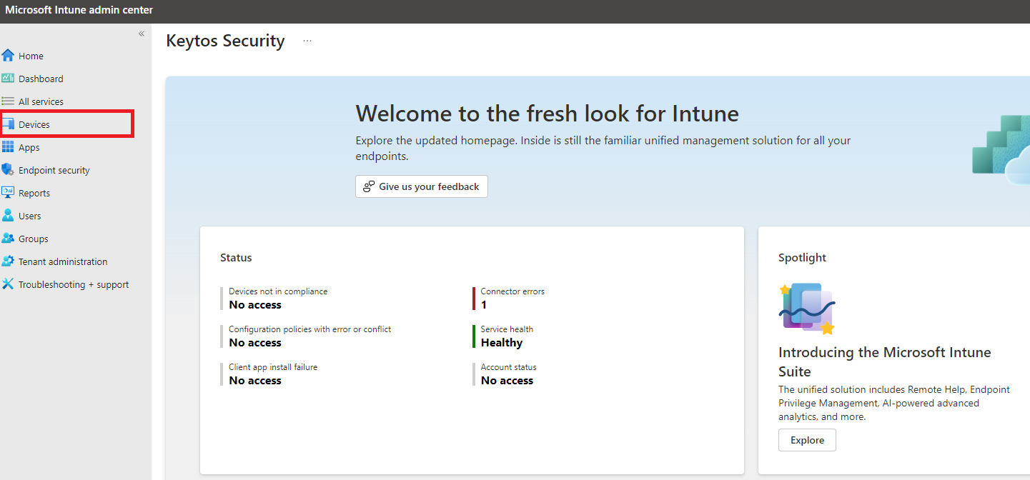 Intune Devices