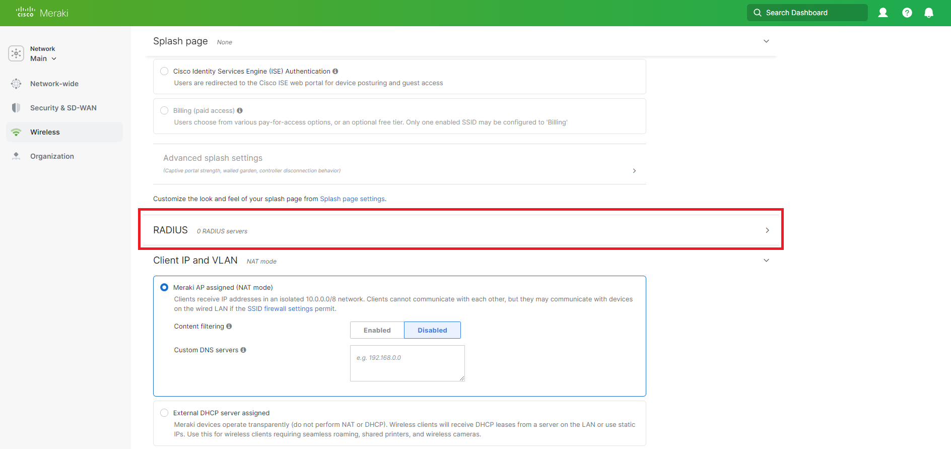 How to Setup Cloud RADIUS Profile in Meraki Network