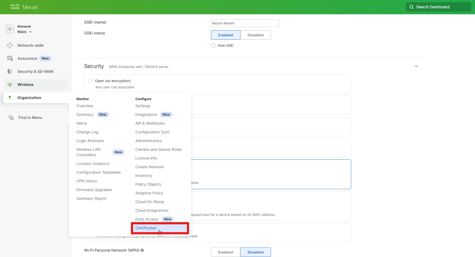 How to Add RADIUS Server for Entra ID in Meraki Network